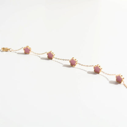 Flower Charm Bracelets